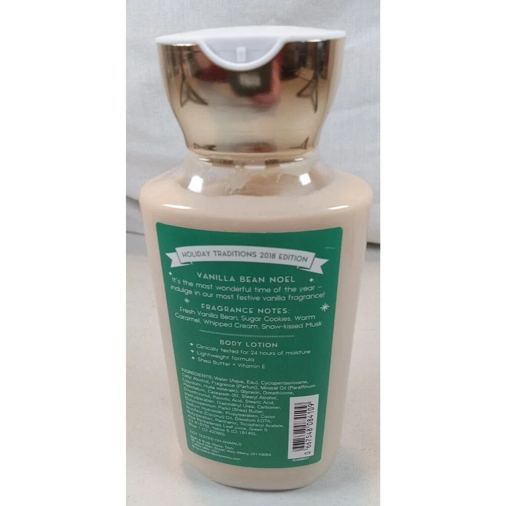 Bath & Body Works Vanilla Bean Noel Body Lotion 8oz 24 Hour Moisture NEW